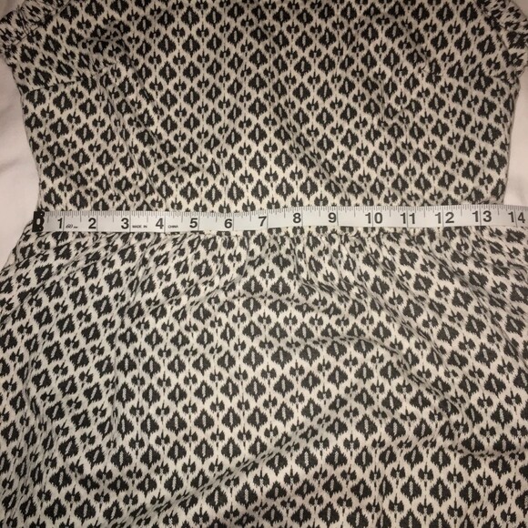 Xhilaration dress Womens Small cream black sleeveless knit Preppy Minimalist 60s - Picture 7 of 8